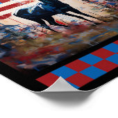 American Flag Jungle Jagd Lover Camouflage Hirsche Poster (Ecke)