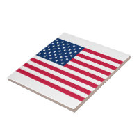 American Flag Keramik Tile Patriotic
