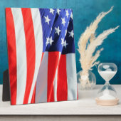 American Flag, können Sie Text hinzufügen und Foto Fotoplatte (Seite)