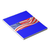 American Flag, können Sie Text hinzufügen und Foto Notizblock (angewinkelt)