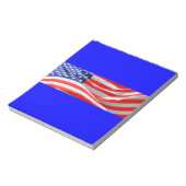 American Flag, können Sie Text hinzufügen und Foto Notizblock (Rotiert)
