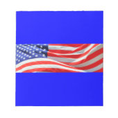 American Flag, können Sie Text hinzufügen und Foto Notizblock (Vorderseite)