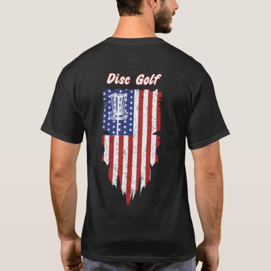 American Flag Korb Golf Basket T Shirt (Rückseite)