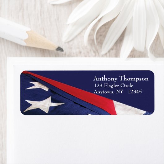 American Flag Label (Insitu)