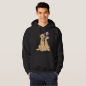 American Flag Labrador Hoodie (Vorne ganz)