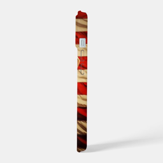 American Flag Labrador iPhone 15 Hülle (Linke Seite)