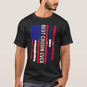 American Flag Laos Flag Best Cousin Ever Family T-Shirt