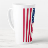 American Flag Latte Tasse (Linke Ecke)