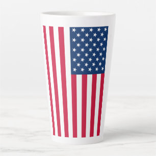 American Flag Latte Tasse