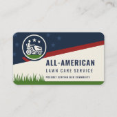 American Flag Lawn Care and Mowing Visitenkarte (Vorderseite)