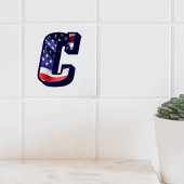 American Flag Letter "C" Keramik Tile für große Fo Fliese