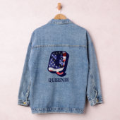 American Flag Letter Q Personalisieren Sie Ihren N Jeansjacke (Hangar)