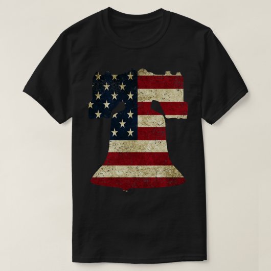American Flag Liberty Bell T-Shirt (Design vorne)