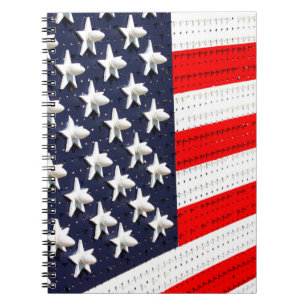 American Flag Light Display Notizblock