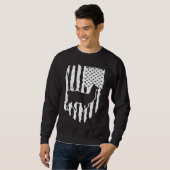 American Flag Llama Sweatshirt (Vorne ganz)