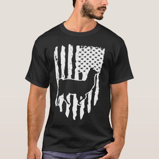 American Flag Llama T-Shirt (Vorderseite)