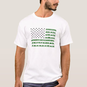 American Flag Locomotive Engineer Children Gift   T-Shirt