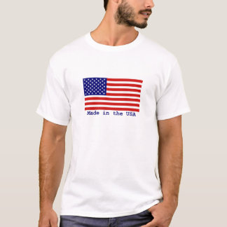 American Flag Made in USA Mens T - Shirt