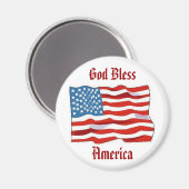 American Flag Magnet (Vorderseite/Rückseite)