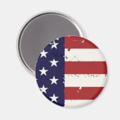 American Flag Magnet (Vorderseite/Rückseite)