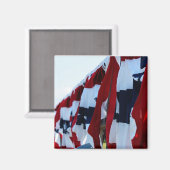 American Flag Magnet (Vorderseite/Rückseite)