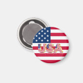 American Flag Magnet USA - Patriotic (Vorderseite/Rückseite)