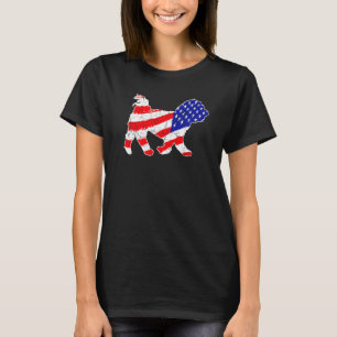 American Flag Maltese Patriotic Dog Vater Dog Mama T-Shirt