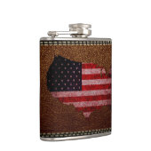 American Flag Map Flachmann (Rechts)