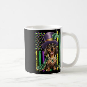 American Flag Mardi Gras Dackel Dog Festival Kaffeetasse