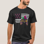 American flag mardi gras gaming parade  1 T-Shirt (Vorderseite)