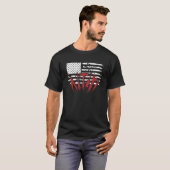 American Flag Mechanic Handyman Trade Distressed U T-Shirt (Vorne ganz)