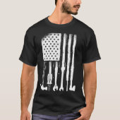 American Flag Mechanical Tools Proud Handwerker US T-Shirt (Vorderseite)