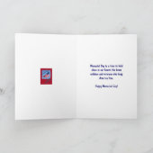 American Flag Memorial Day Card Karte (Innenseite)