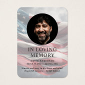 American Flag Memorial Foto Praetkarten (Vorderseite)