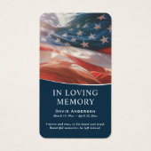 American Flag Memorial Praetkarten (Vorderseite)