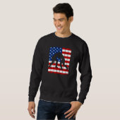 American Flag Men Wrestling Sweatshirt (Vorne ganz)