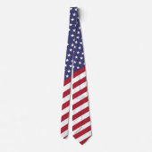 American Flag Men's Necktie Krawatte (Rückseite)