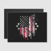 American Flag Mens USA Kleinkind American Flag 4. Magnetkarte (Vorne/Hinten)