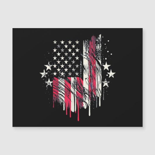 American Flag Mens USA Kleinkind American Flag 4. Magnetkarte (Vorderseite)