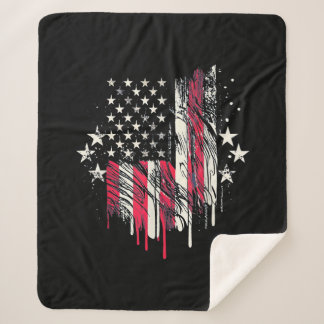American Flag Mens USA Kleinkind American Flag 4. Sherpadecke