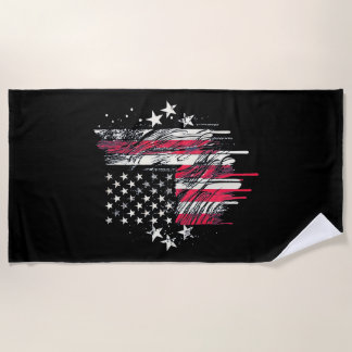 American Flag Mens USA Kleinkind American Flag 4. Strandtuch