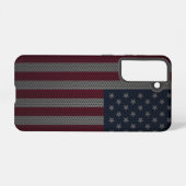 American Flag Metallic Mesh Samsung Galaxy Hülle (Rückseite (Horizontal))