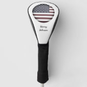 American Flag & Mit Monogramm Golf Clubs Covers US Golf Headcover (Vorderseite)