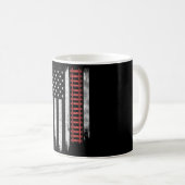 American Flag Model Train Railroad Kaffeetasse (VorderseiteRechts)