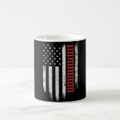American Flag Model Train Railroad Kaffeetasse (Mittel)