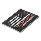 American Flag Model Train Railroad Notizblock (Rotiert)
