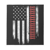 American Flag Model Train Railroad Notizblock (Vorderseite)