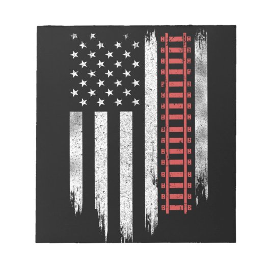 American Flag Model Train Railroad Notizblock (Vorderseite)