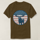 American Flag Moose 2 T-Shirt (Design vorne)