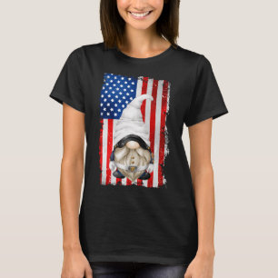 American Flag Motif for Veteran Funny Patriotic Gn T-Shirt